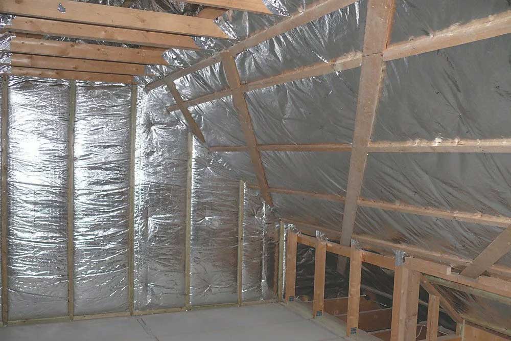 Silver-Foil-Loft-Insulation KLR Loft Insulation & Dormer Installations finished installation of silver foil insulation